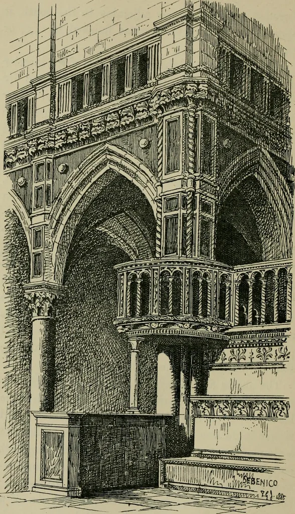 An illustration from Dalmatia, the Quarnero and Istria, with Cettigne in Montenegro and the island of Grado, 1887, leaf 445