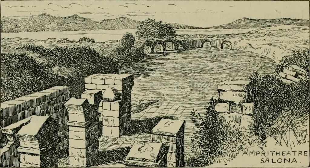 An illustration from Dalmatia, the Quarnero and Istria, with Cettigne in Montenegro and the island of Grado, 1887, leaf 118
