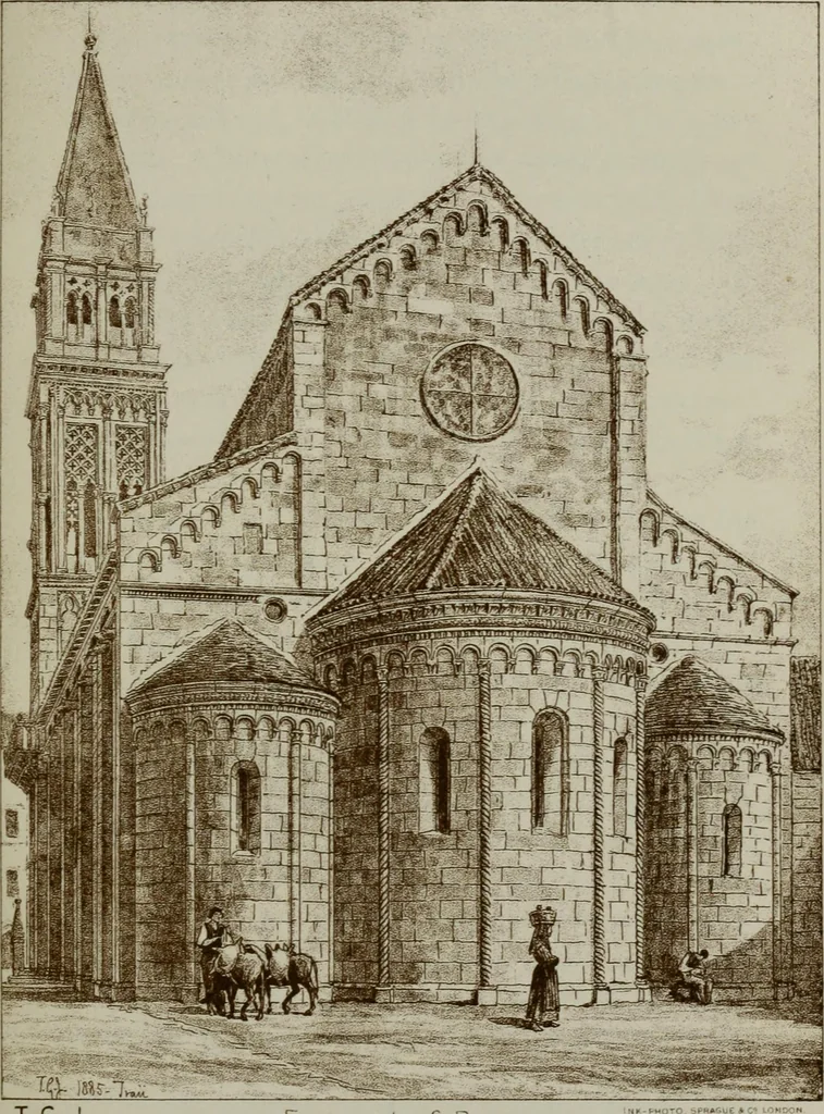 An illustration from Dalmatia, the Quarnero and Istria, with Cettigne in Montenegro and the island of Grado, 1887, leaf 145