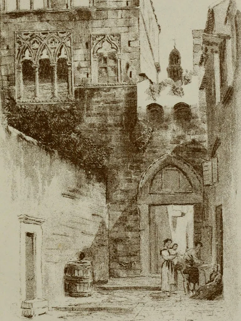 An illustration from Dalmatia, the Quarnero and Istria, with Cettigne in Montenegro and the island of Grado, 1887, leaf 255