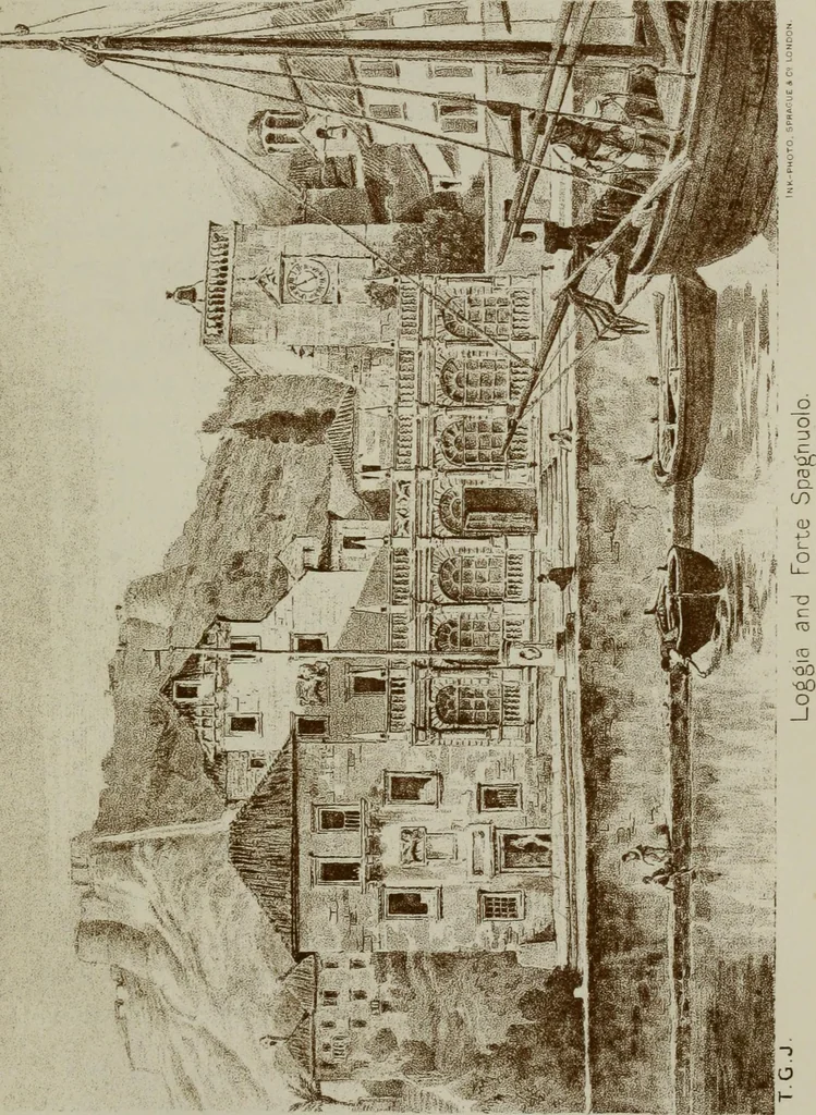An illustration from Dalmatia, the Quarnero and Istria, with Cettigne in Montenegro and the island of Grado, 1887, leaf 259