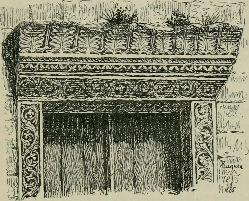 An illustration from Dalmatia, the Quarnero and Istria, with Cettigne in Montenegro and the island of Grado, 1887, leaf 381