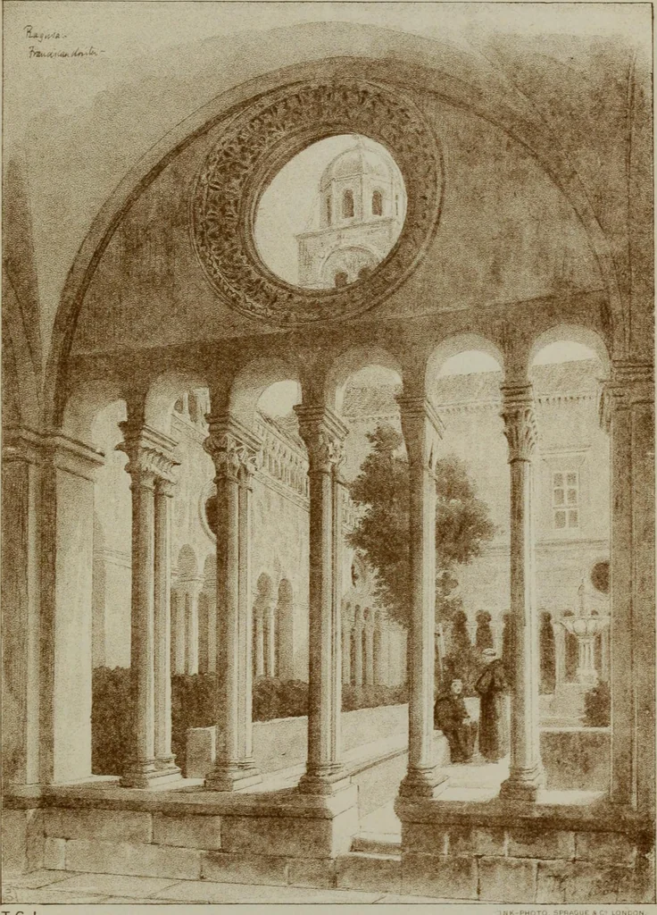 An illustration from Dalmatia, the Quarnero and Istria, with Cettigne in Montenegro and the island of Grado, 1887, leaf 445