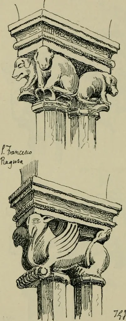 An illustration from Dalmatia, the Quarnero and Istria, with Cettigne in Montenegro and the island of Grado, 1887, leaf 448