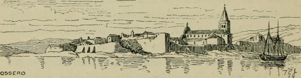 An illustration from Dalmatia, the Quarnero and Istria, with Cettigne in Montenegro and the island of Grado, 1887, leaf 117