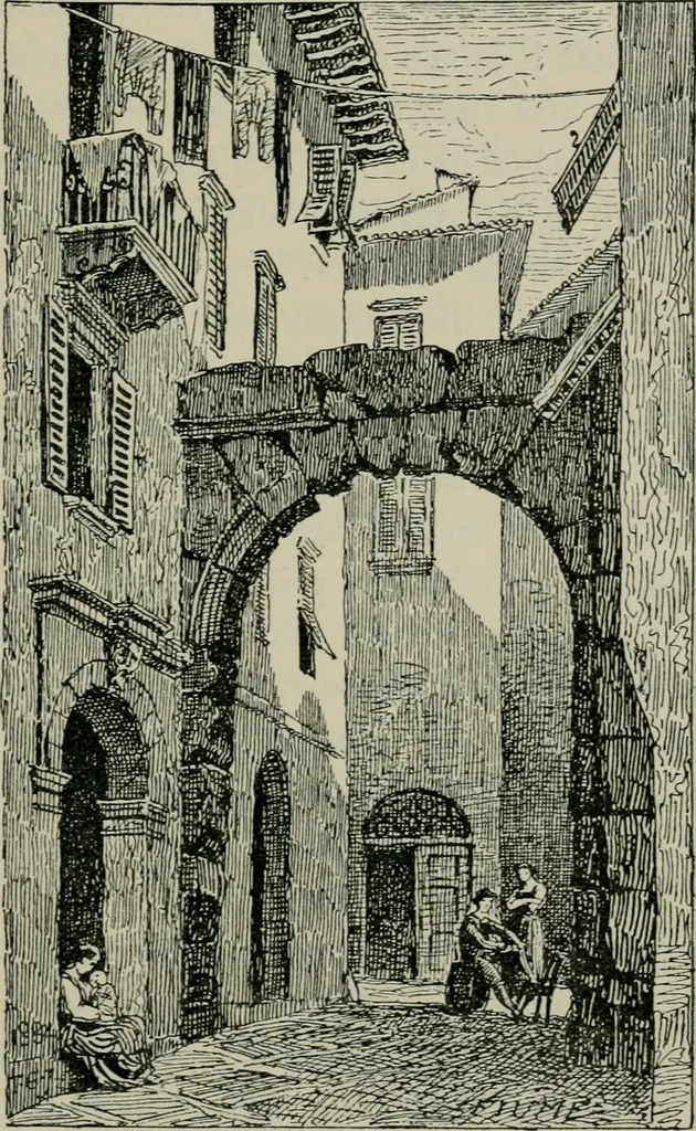 An illustration from Dalmatia, the Quarnero and Istria, with Cettigne in Montenegro and the island of Grado, 1887, leaf 190