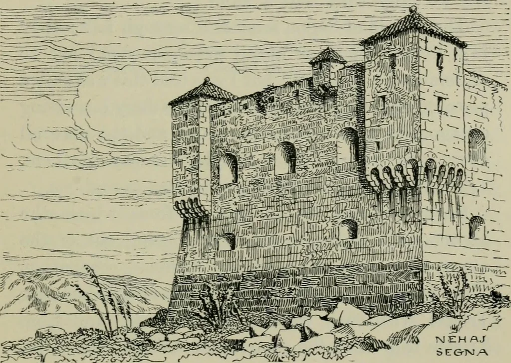 An illustration from Dalmatia, the Quarnero and Istria, with Cettigne in Montenegro and the island of Grado, 1887, leaf 218
