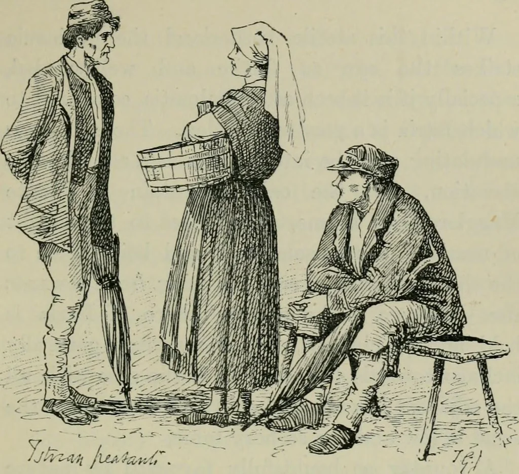An illustration from Dalmatia, the Quarnero and Istria, with Cettigne in Montenegro and the island of Grado, 1887, leaf 280
