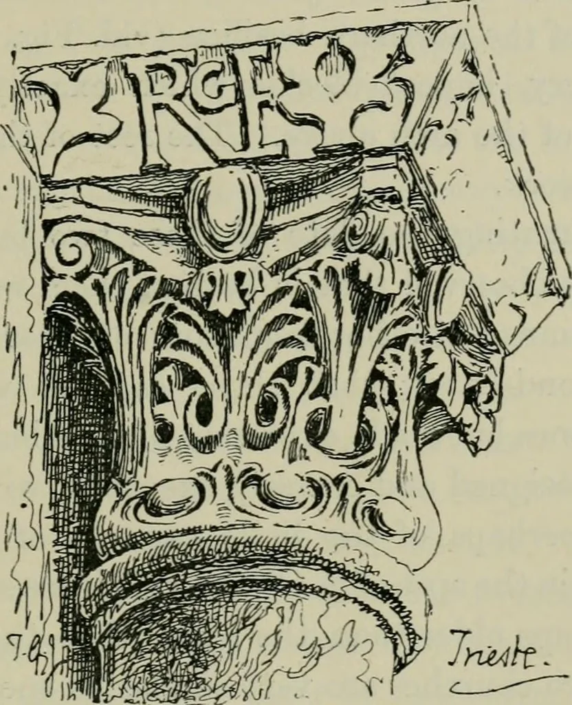 An illustration from Dalmatia, the Quarnero and Istria, with Cettigne in Montenegro and the island of Grado, 1887, leaf 398