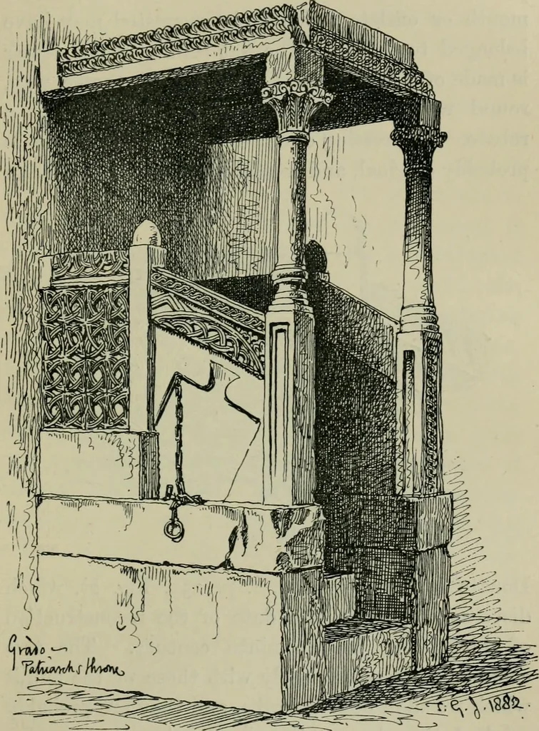 An illustration from Dalmatia, the Quarnero and Istria, with Cettigne in Montenegro and the island of Grado, 1887, leaf 472