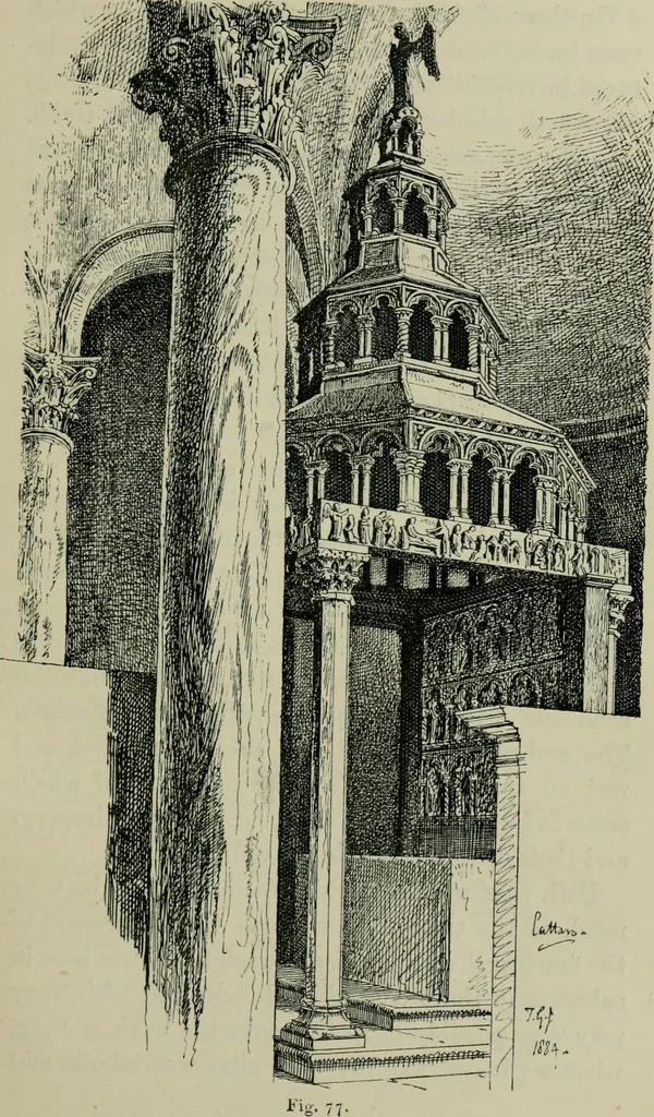An illustration from Dalmatia, the Quarnero and Istria, with Cettigne in Montenegro and the island of Grado, 1887, leaf 62