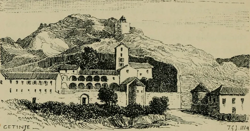 An illustration from Dalmatia, the Quarnero and Istria, with Cettigne in Montenegro and the island of Grado, 1887, leaf 77