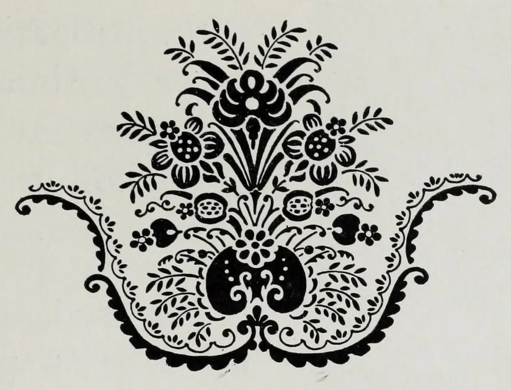 An illustration from Damasks : their origin & ornamentation, 1920, leaf 11