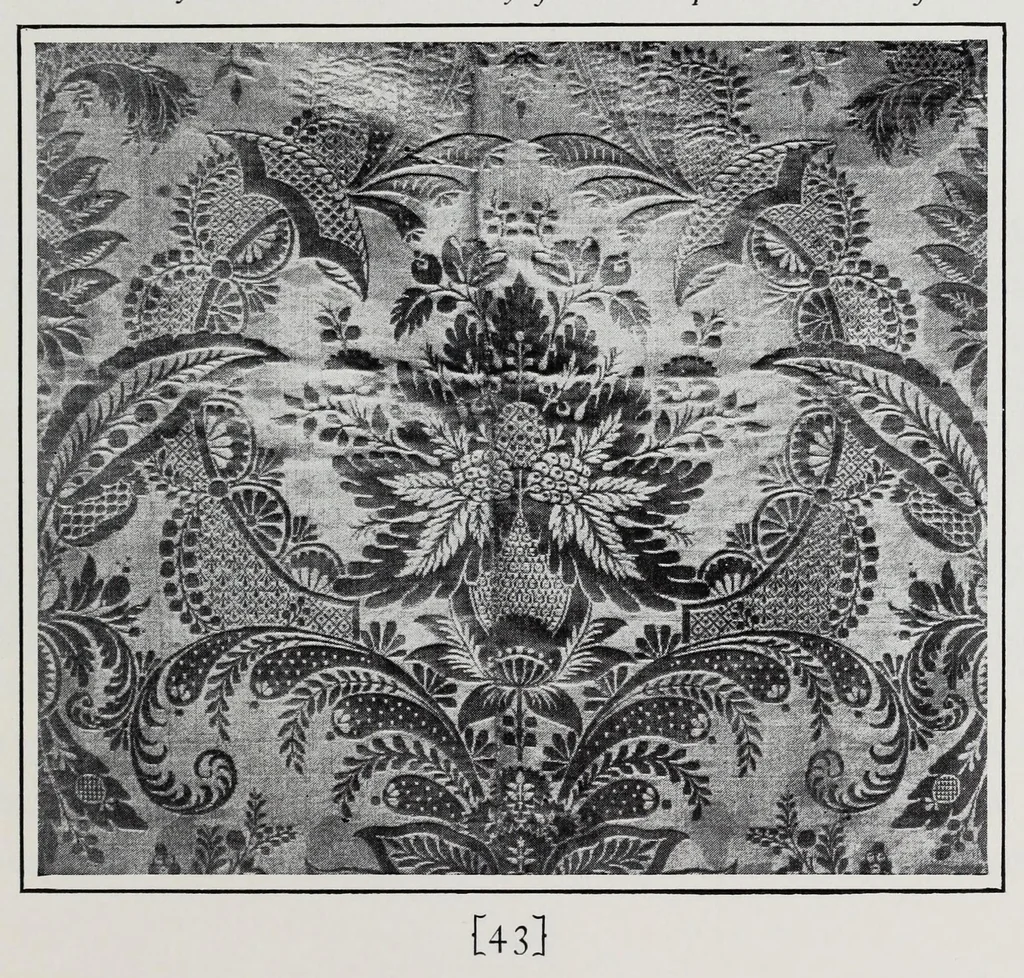 An illustration from Damasks : their origin & ornamentation, 1920, leaf 51