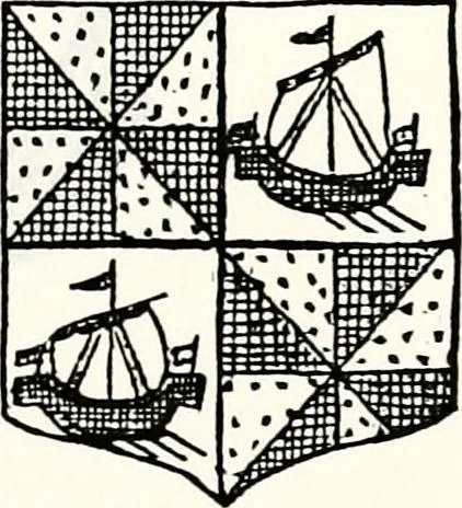 An illustration from Dame heraldry, 1886, leaf 123