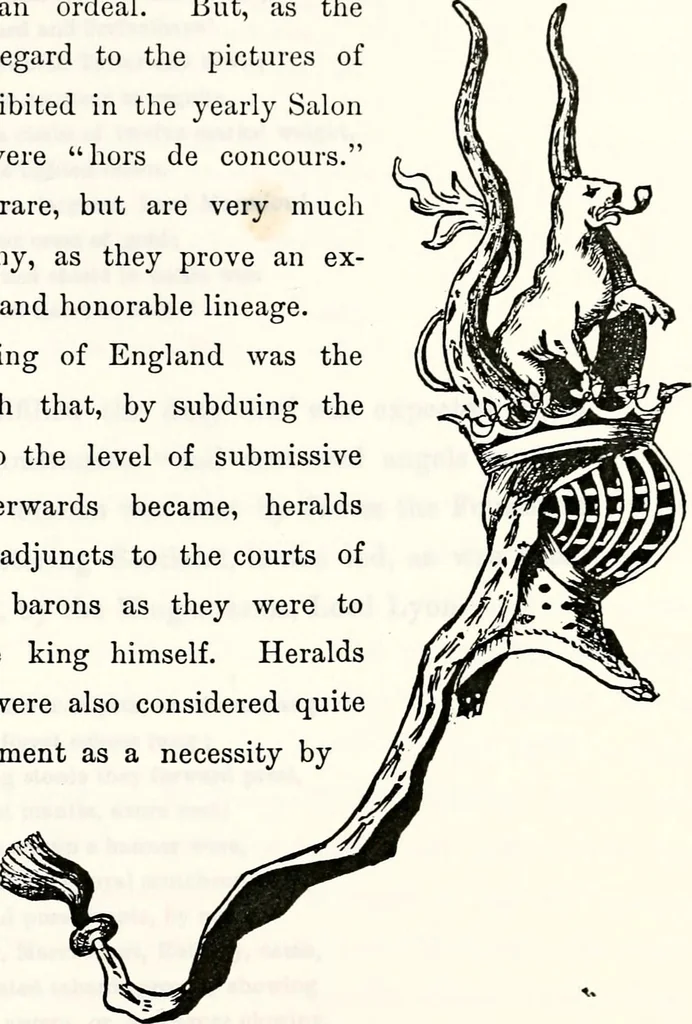 An illustration from Dame heraldry, 1886, leaf 125