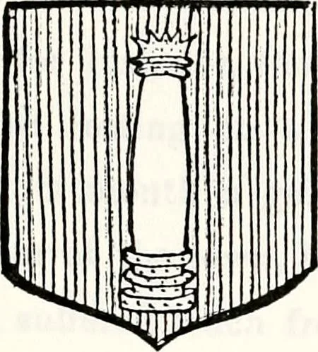 An illustration from Dame heraldry, 1886, leaf 145