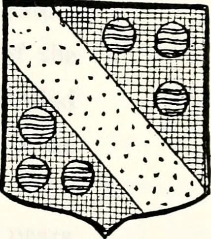 An illustration from Dame heraldry, 1886, leaf 145