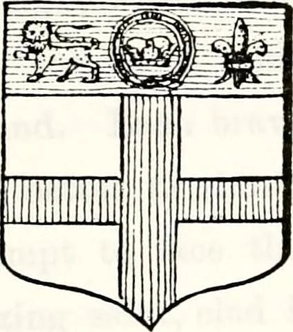 An illustration from Dame heraldry, 1886, leaf 165