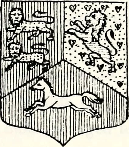 An illustration from Dame heraldry, 1886, leaf 195