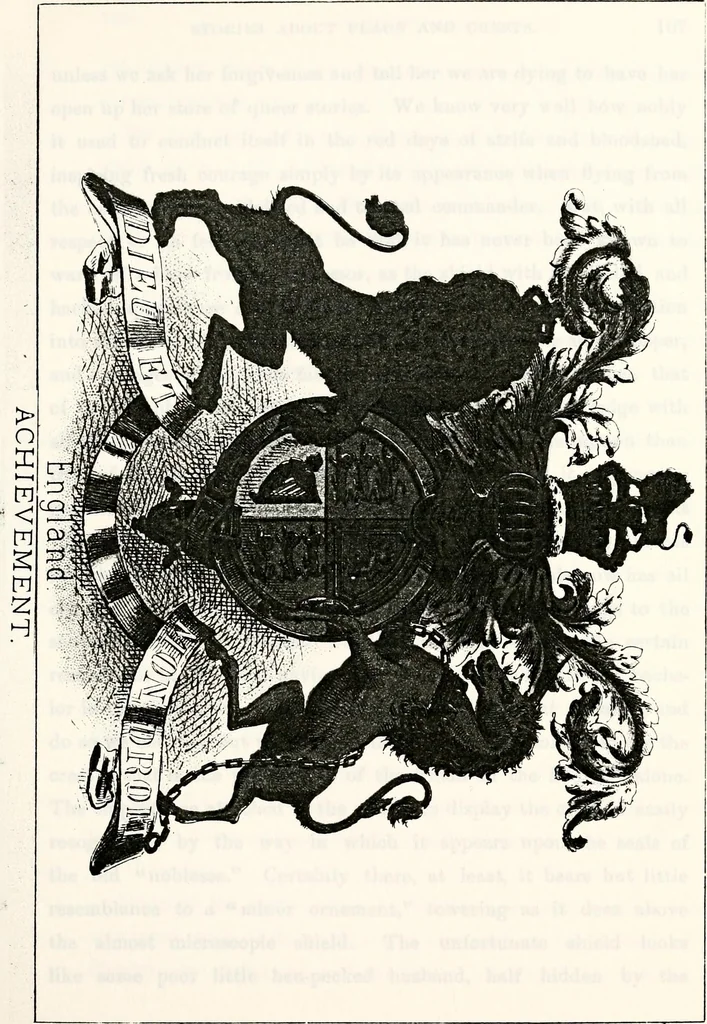 An illustration from Dame heraldry, 1886, leaf 231