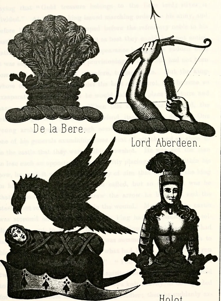 An illustration from Dame heraldry, 1886, leaf 241