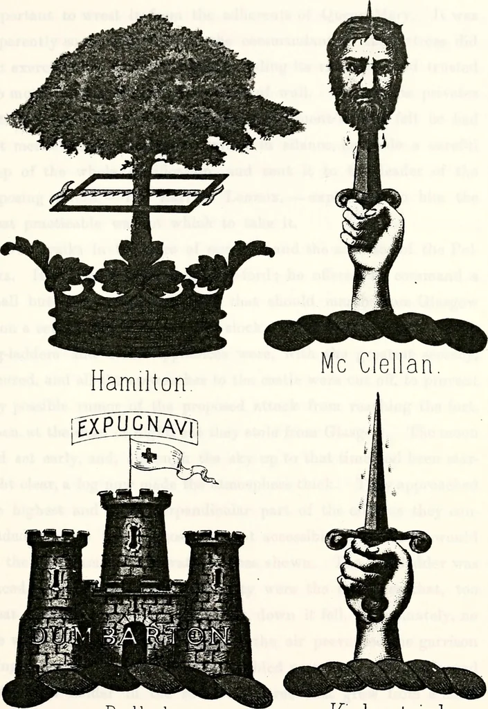 An illustration from Dame heraldry, 1886, leaf 255