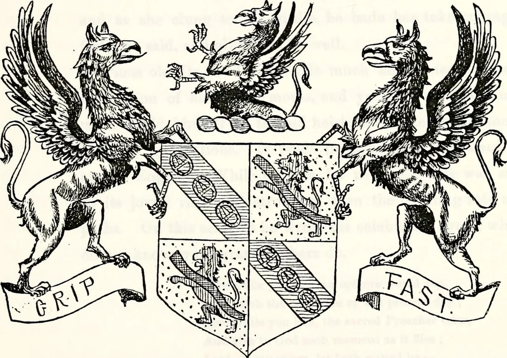 An illustration from Dame heraldry, 1886, leaf 285
