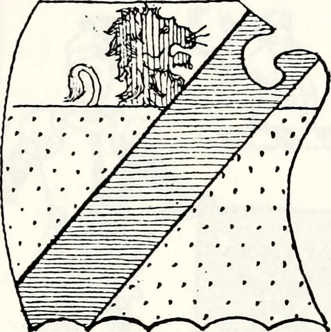 An illustration from Dame heraldry, 1886, leaf 303