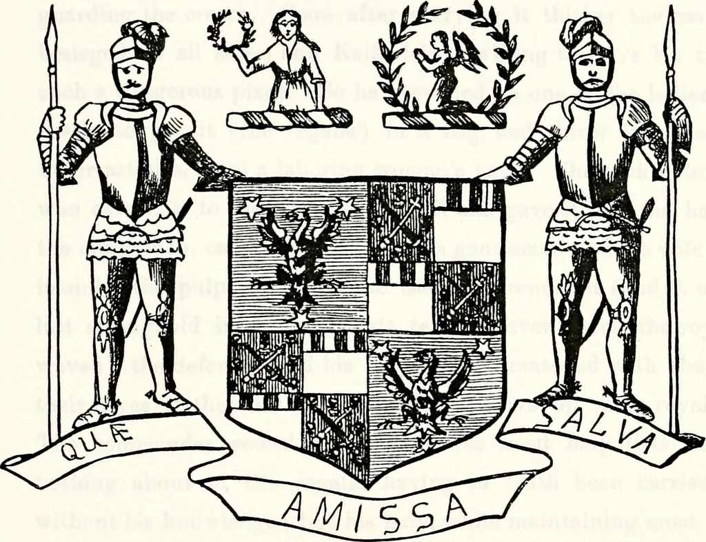 An illustration from Dame heraldry, 1886, leaf 305