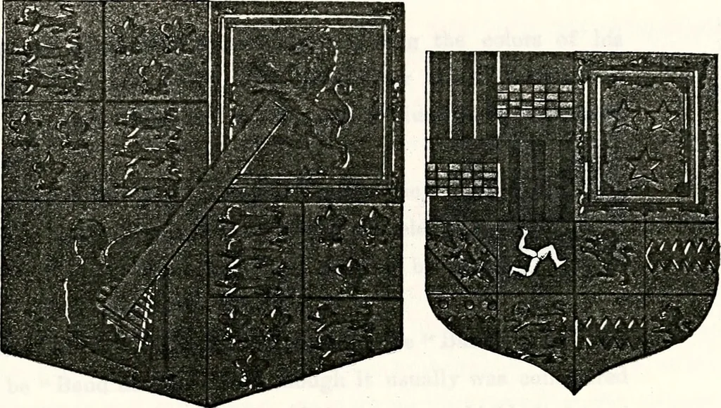 An illustration from Dame heraldry, 1886, leaf 313