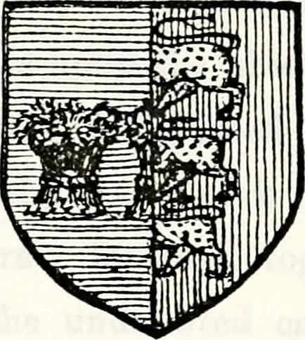 An illustration from Dame heraldry, 1886, leaf 323
