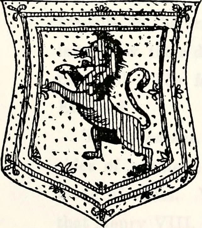An illustration from Dame heraldry, 1886, leaf 335