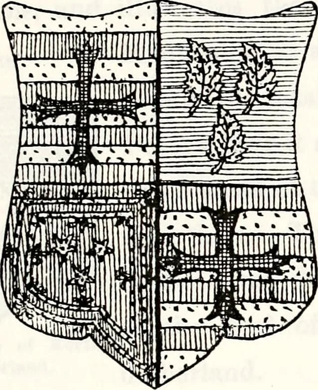 An illustration from Dame heraldry, 1886, leaf 337