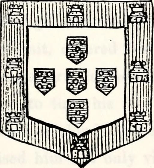 An illustration from Dame heraldry, 1886, leaf 341