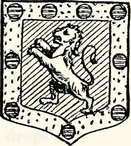 An illustration from Dame heraldry, 1886, leaf 345