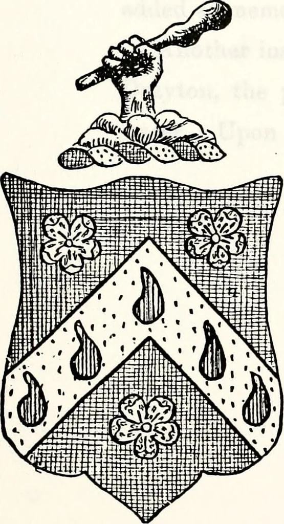 An illustration from Dame heraldry, 1886, leaf 347