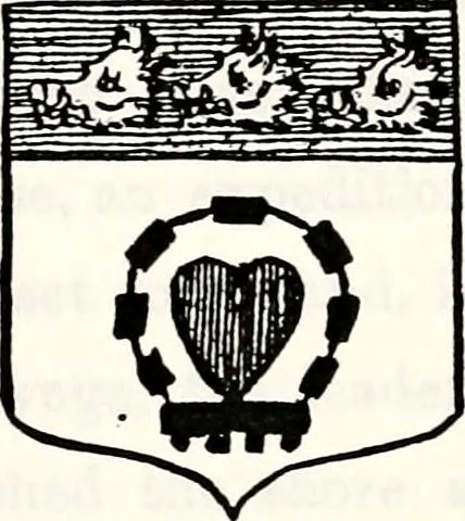 An illustration from Dame heraldry, 1886, leaf 387