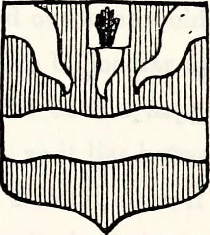 An illustration from Dame heraldry, 1886, leaf 389