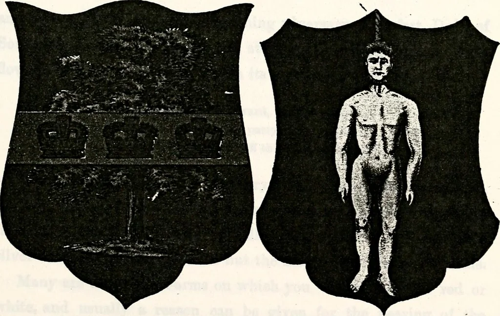 An illustration from Dame heraldry, 1886, leaf 395