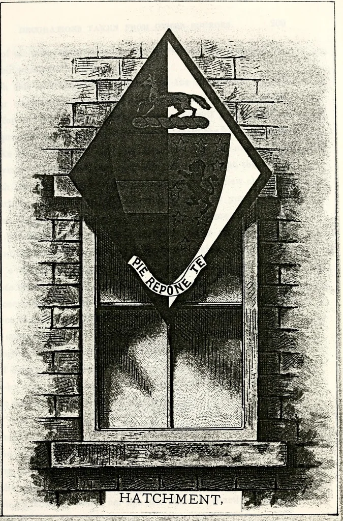 An illustration from Dame heraldry, 1886, leaf 449
