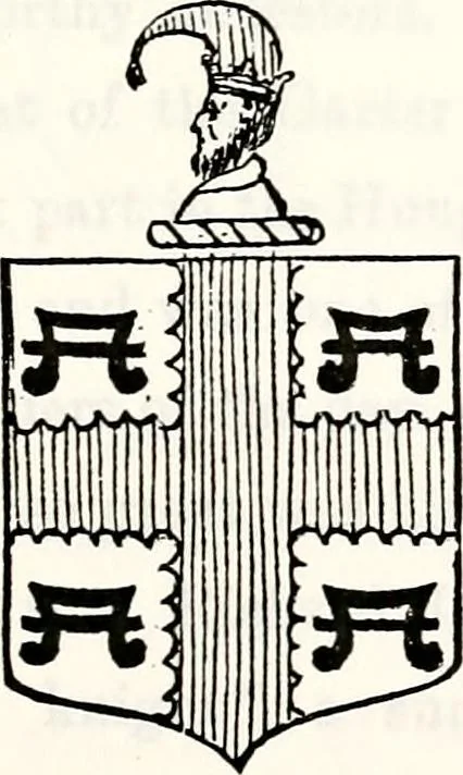 An illustration from Dame heraldry, 1886, leaf 53