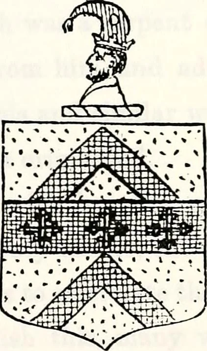 An illustration from Dame heraldry, 1886, leaf 55