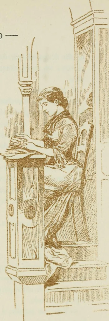 An illustration from Da minha terra: figuras gradas; impressões de arte. Illus. de Roque Gameiro e Santos Silva, 1909, leaf 128