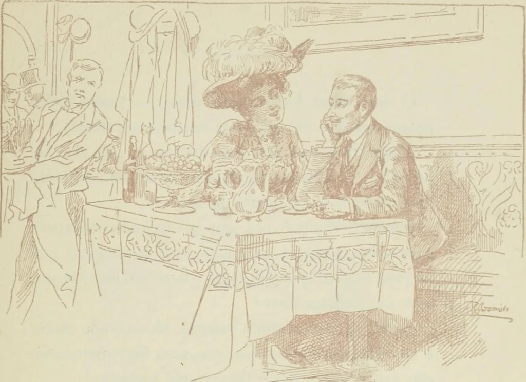 An illustration from Da minha terra: figuras gradas; impressões de arte. Illus. de Roque Gameiro e Santos Silva, 1909, leaf 138