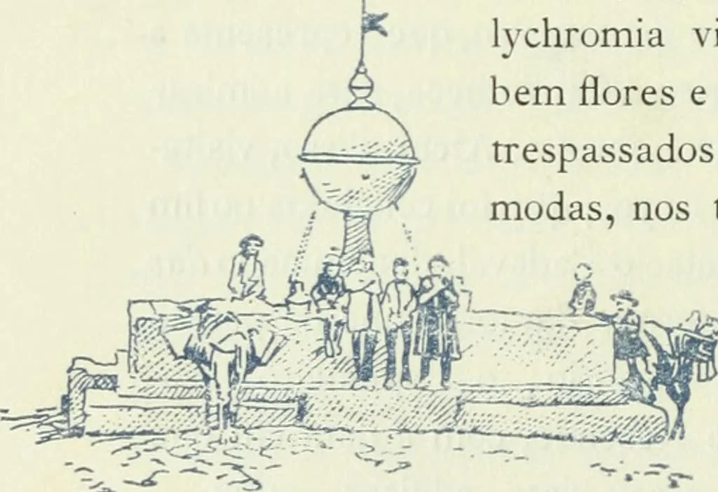 An illustration from Da minha terra: figuras gradas; impressões de arte. Illus. de Roque Gameiro e Santos Silva, 1909, leaf 39