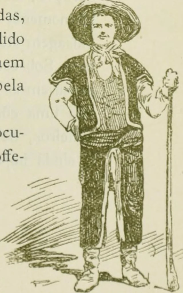 An illustration from Da minha terra: figuras gradas; impressões de arte. Illus. de Roque Gameiro e Santos Silva, 1909, leaf 40