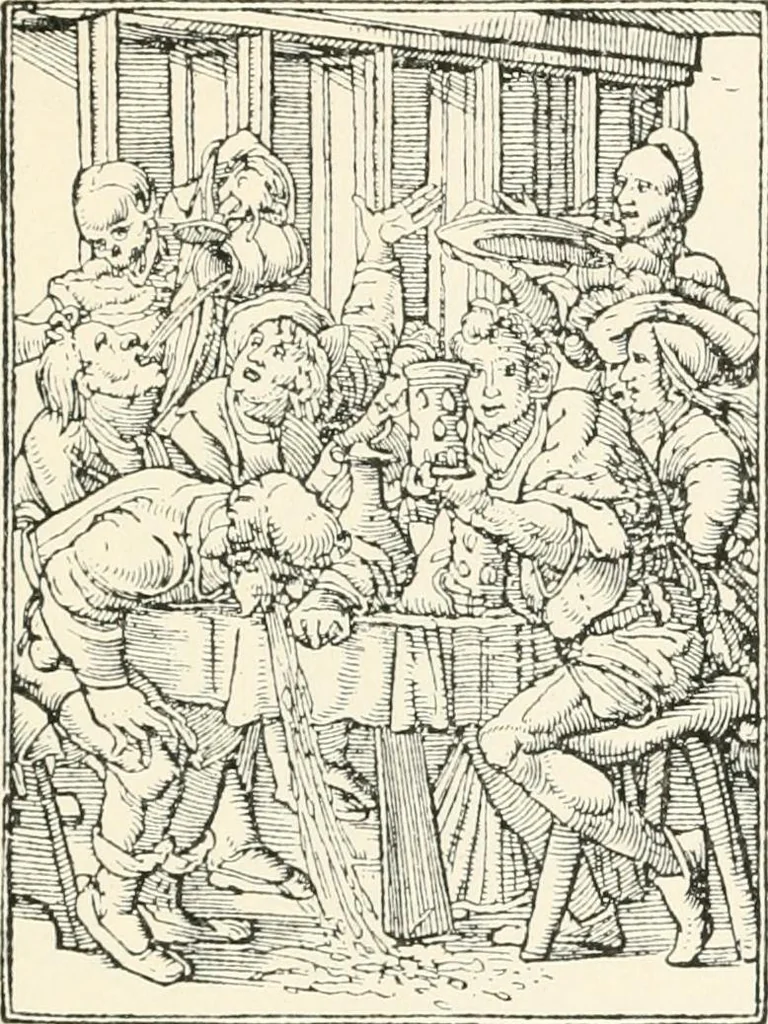 An illustration from The dance of death : the full series of wood engravings reproduced in phototype from the proofs and original editions, 1886, leaf 107