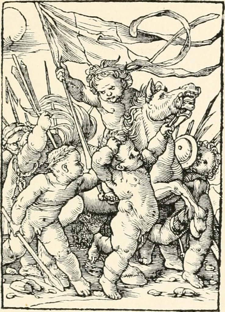 An illustration from The dance of death : the full series of wood engravings reproduced in phototype from the proofs and original editions, 1886, leaf 133