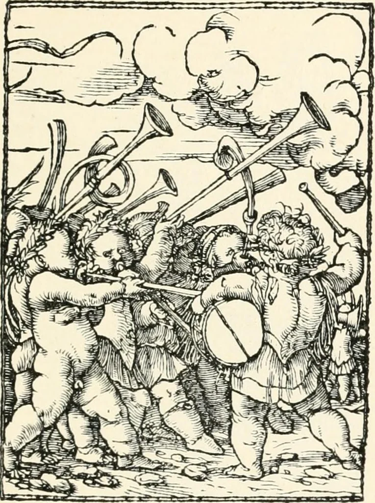 An illustration from The dance of death : the full series of wood engravings reproduced in phototype from the proofs and original editions, 1886, leaf 135